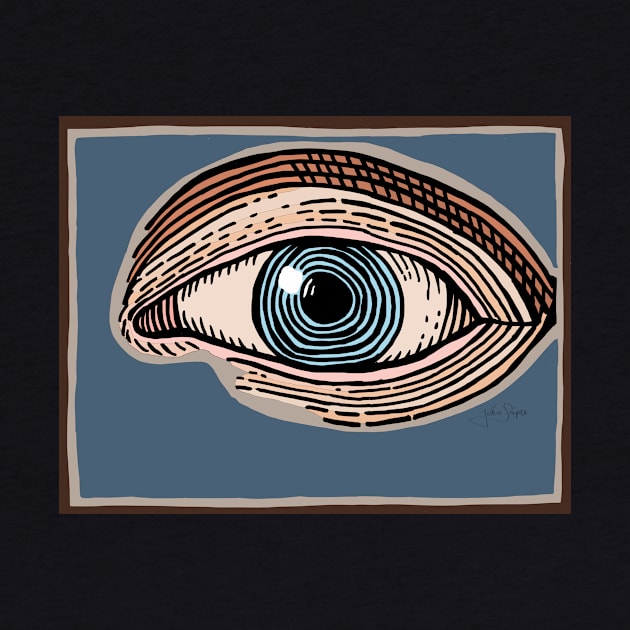 Engraved Eye Study in Color by JSnipe